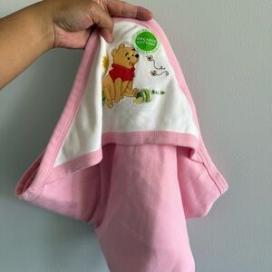 Disney Pink Baby Winnie‎ the Pooh Print Bath Towel BNWT